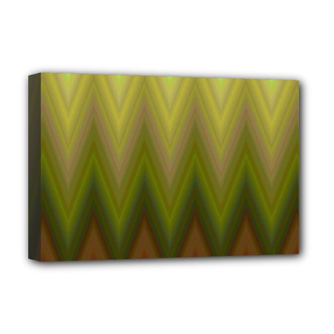 Zig Zag Chevron Classic Pattern Deluxe Canvas 18  X 12  (stretched) by Semog4