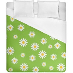 Daisy-flowers-floral-wallpaper Duvet Cover (california King Size) by Semog4