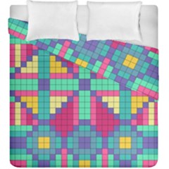 Checkerboard-squares-abstract--- Duvet Cover Double Side (king Size) by Semog4