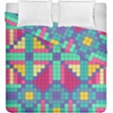 Checkerboard-squares-abstract--- Duvet Cover Double Side (King Size) View1