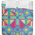 Checkerboard-squares-abstract--- Duvet Cover Double Side (King Size) View2