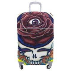 Grateful Dead Skull Rose Luggage Cover (medium) by Semog4