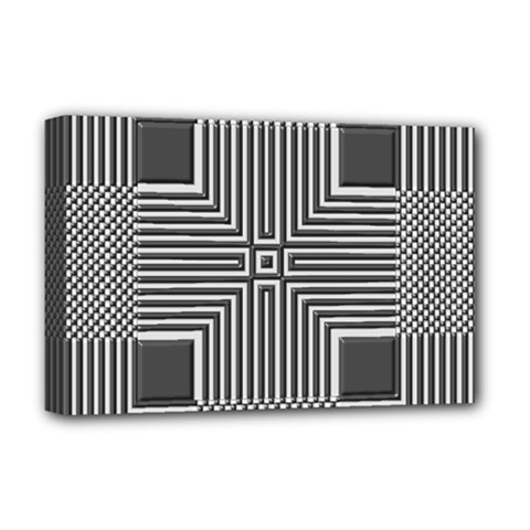 Construction Background Geometric Deluxe Canvas 18  X 12  (stretched) by Semog4