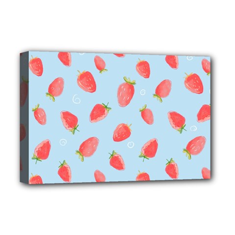 Strawberry Deluxe Canvas 18  X 12  (stretched) by SychEva
