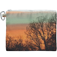 Twilight Sunset Sky Evening Clouds Canvas Cosmetic Bag (xxxl) by Amaryn4rt