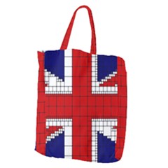 Union Jack Flag Uk Patriotic Giant Grocery Tote by Celenk