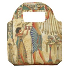 Egyptian Man Sun God Ra Amun Premium Foldable Grocery Recycle Bag by Celenk