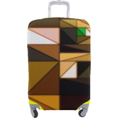 Abstract Experimental Geometric Shape Pattern Luggage Cover (large) by Uceng