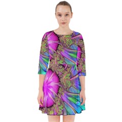 Abstract Art Psychedelic Experimental Smock Dress by Uceng