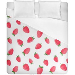 Strawberry Duvet Cover (california King Size) by SychEva