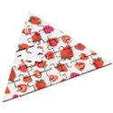 Strawberries Wooden Puzzle Triangle View3