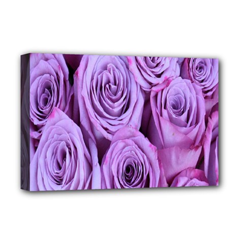 Roses-52 Deluxe Canvas 18  X 12  (stretched) by nateshop