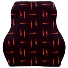 Hot Peppers Car Seat Velour Cushion  by SychEva