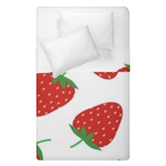 Seamless Pattern Fresh Strawberry Duvet Cover Double Side (single Size) by Salman4z