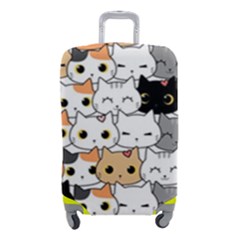 Cute-cat-kitten-cartoon-doodle-seamless-pattern Luggage Cover (small) by Salman4z