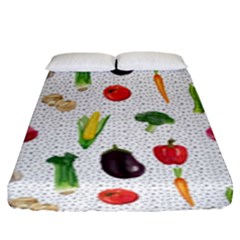 Vegetable Fitted Sheet (king Size) by SychEva