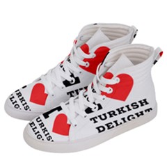 I Love Turkish Delight Women s Hi-top Skate Sneakers by ilovewhateva