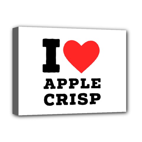 I Love Apple Crisp Deluxe Canvas 16  X 12  (stretched)  by ilovewhateva