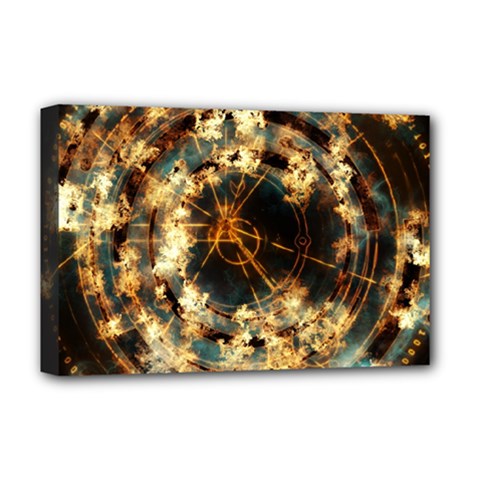 Science Fiction Background Fantasy Deluxe Canvas 18  X 12  (stretched) by danenraven