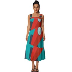 Rocket-with-science-related-icons-image Square Neckline Tiered Midi Dress by Salman4z