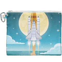 Space-exploration-illustration Canvas Cosmetic Bag (xxxl) by Salman4z