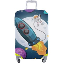 Spaceship-astronaut-space Luggage Cover (large) by Salman4z