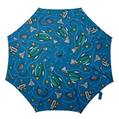 About-space-seamless-pattern Hook Handle Umbrellas (large) by Salman4z