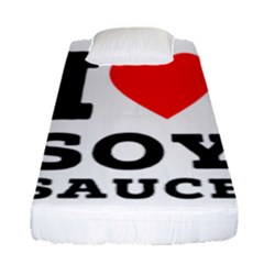 I Love Soy Sauce Fitted Sheet (single Size) by ilovewhateva