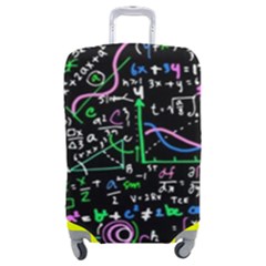 Math-linear-mathematics-education-circle-background Luggage Cover (medium) by Salman4z