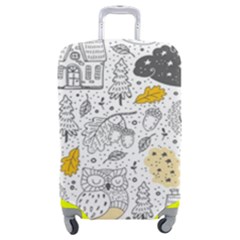 Doodle-seamless-pattern-with-autumn-elements Luggage Cover (medium) by Salman4z