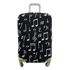 Chalk-music-notes-signs-seamless-pattern Luggage Cover (small) by Salman4z