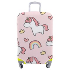 Cute-unicorn-rainbow-seamless-pattern-background Luggage Cover (medium) by Salman4z
