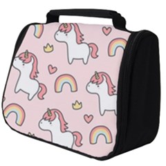 Cute-unicorn-rainbow-seamless-pattern-background Full Print Travel Pouch (big) by Salman4z