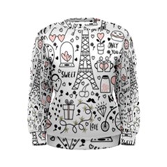 Big-collection-with-hand-drawn-objects-valentines-day Women s Sweatshirt by Salman4z