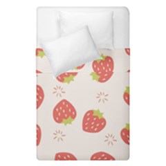 Strawberries-pattern-design Duvet Cover Double Side (single Size) by Salman4z