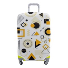 Flat Geometric Shapes Background Luggage Cover (small) by pakminggu