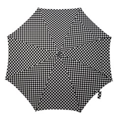 Black And White Checkerboard Background Board Checker Hook Handle Umbrellas (large) by pakminggu