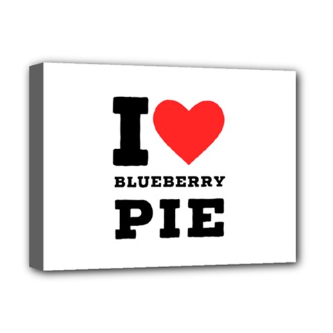 I Love Blueberry Deluxe Canvas 16  X 12  (stretched)  by ilovewhateva