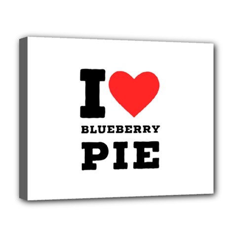 I Love Blueberry Deluxe Canvas 20  X 16  (stretched) by ilovewhateva