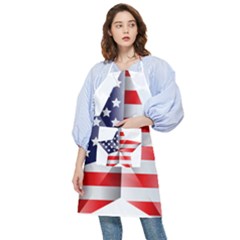 United States Of America Flag Of The United States Independence Day Pocket Apron by danenraven