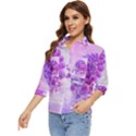 Dahlia Blossom Bloom Dahlias Fall Women s Quarter Sleeve Pocket Shirt View3