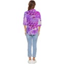 Dahlia Blossom Bloom Dahlias Fall Women s Quarter Sleeve Pocket Shirt View4