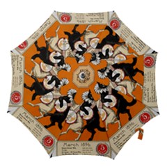 Vintage Poster Ad Retro Design Hook Handle Umbrellas (large) by Mog4mog4