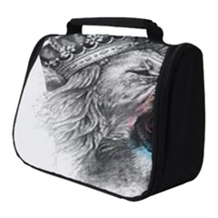 Lion King Head Full Print Travel Pouch (small) by Mog4mog4