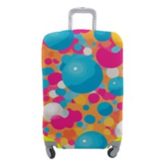 Circles Art Seamless Repeat Bright Colors Colorful Luggage Cover (small) by 99art
