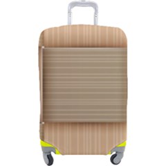 Wooden Wickerwork Texture Square Pattern Luggage Cover (large) by 99art