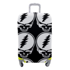 Black And White Deadhead Grateful Dead Steal Your Face Pattern Luggage Cover (small) by 99art