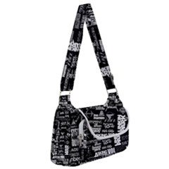 Music Pattern Black White Multipack Bag by 99art