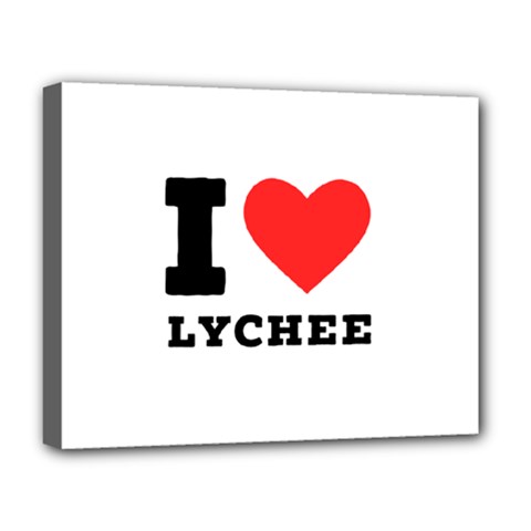 I Love Lychee  Deluxe Canvas 20  X 16  (stretched) by ilovewhateva