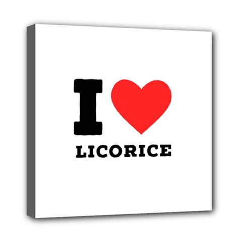 I Love Licorice Mini Canvas 8  X 8  (stretched) by ilovewhateva